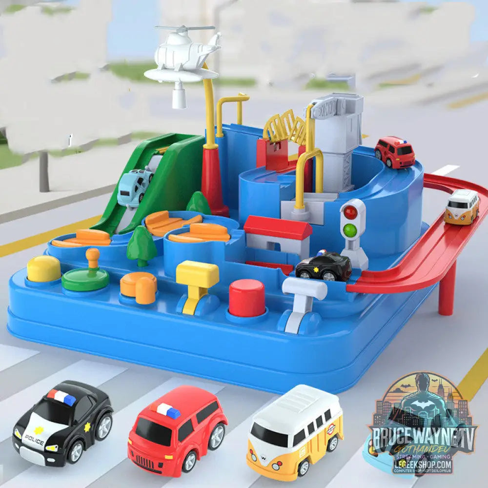 Circuit Voitures Parking Rails Aventure Jouet Enfant Piste - Jouet Circuit