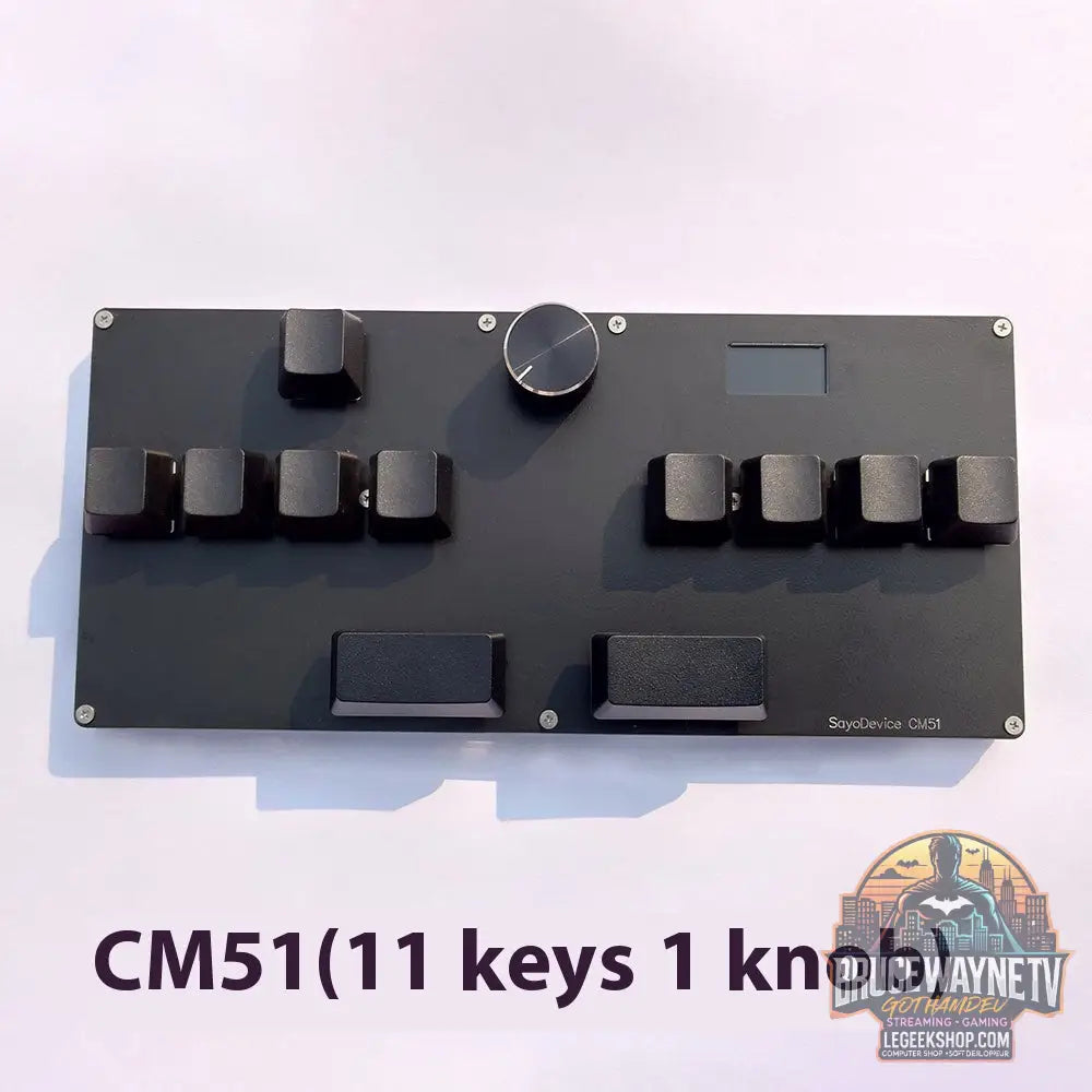 Clavier Gaming Magnétique Hall Effect 3-4 Touches Bouton Rotatif Écran IPS RGB - Black 11 Key 30to50gf - Clavier Gaming
