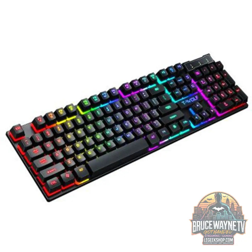 Clavier Gaming USB Filaire LED Rétroéclairé Flottant - Clavier Gaming