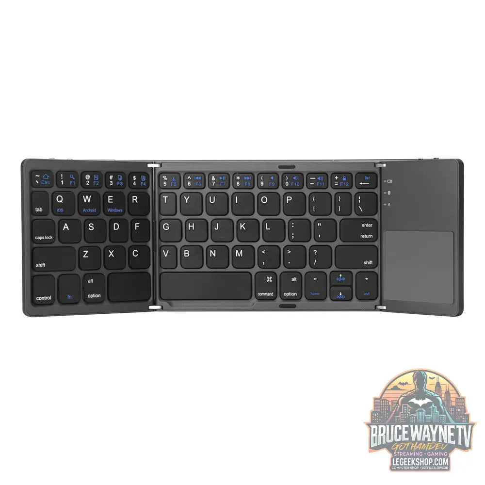 Clavier Pliable Ultra-Fin Tactile Bluetooth Portable - black - Clavier Portable