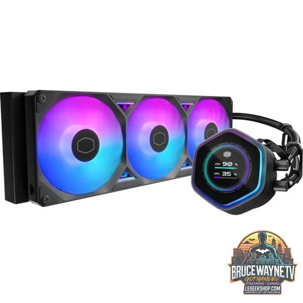 Cooler Master MasterLiquid 360 Atmos II LCD ARGB, Wasserkühlung schwarz - Cooler Master