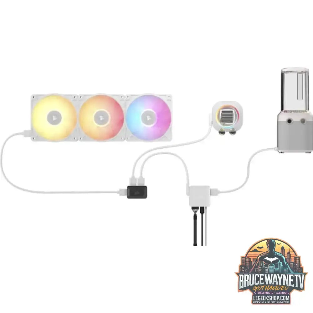 Corsair HydroX iCUE LINK XH505i RX 360 RGB Kit, Wasserkühlung weiß - Corsair