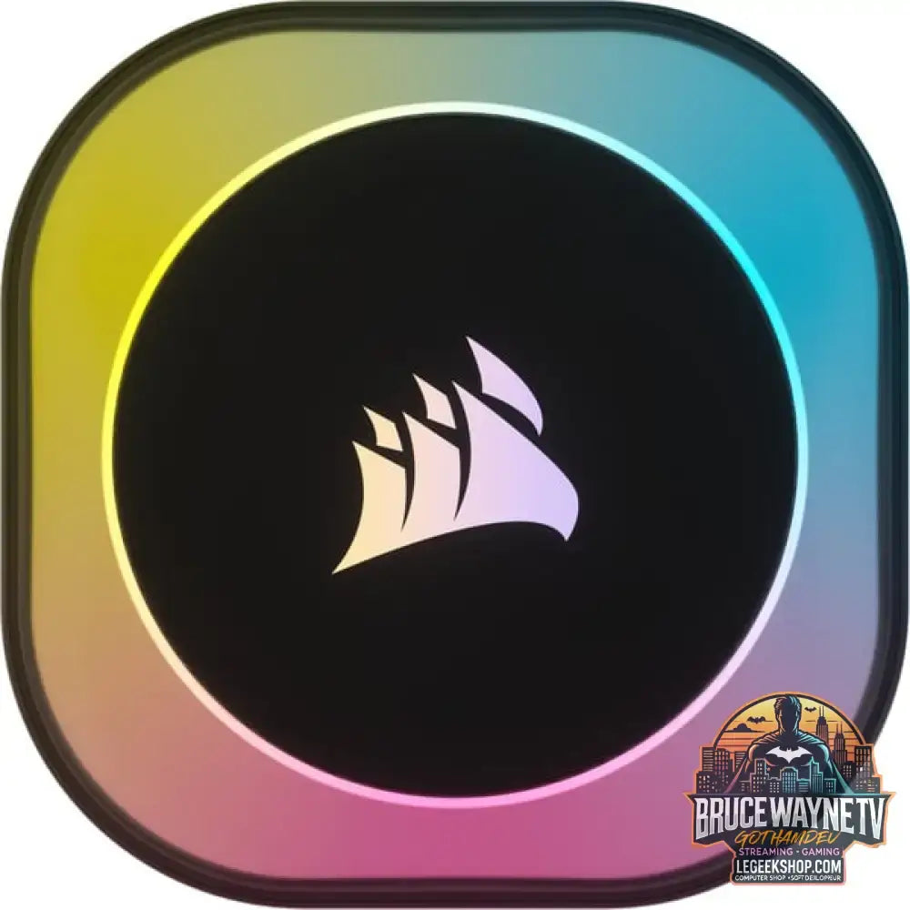 Corsair iCUE LINK H100i RGB, Wasserkühlung schwarz - Corsair - vue 3