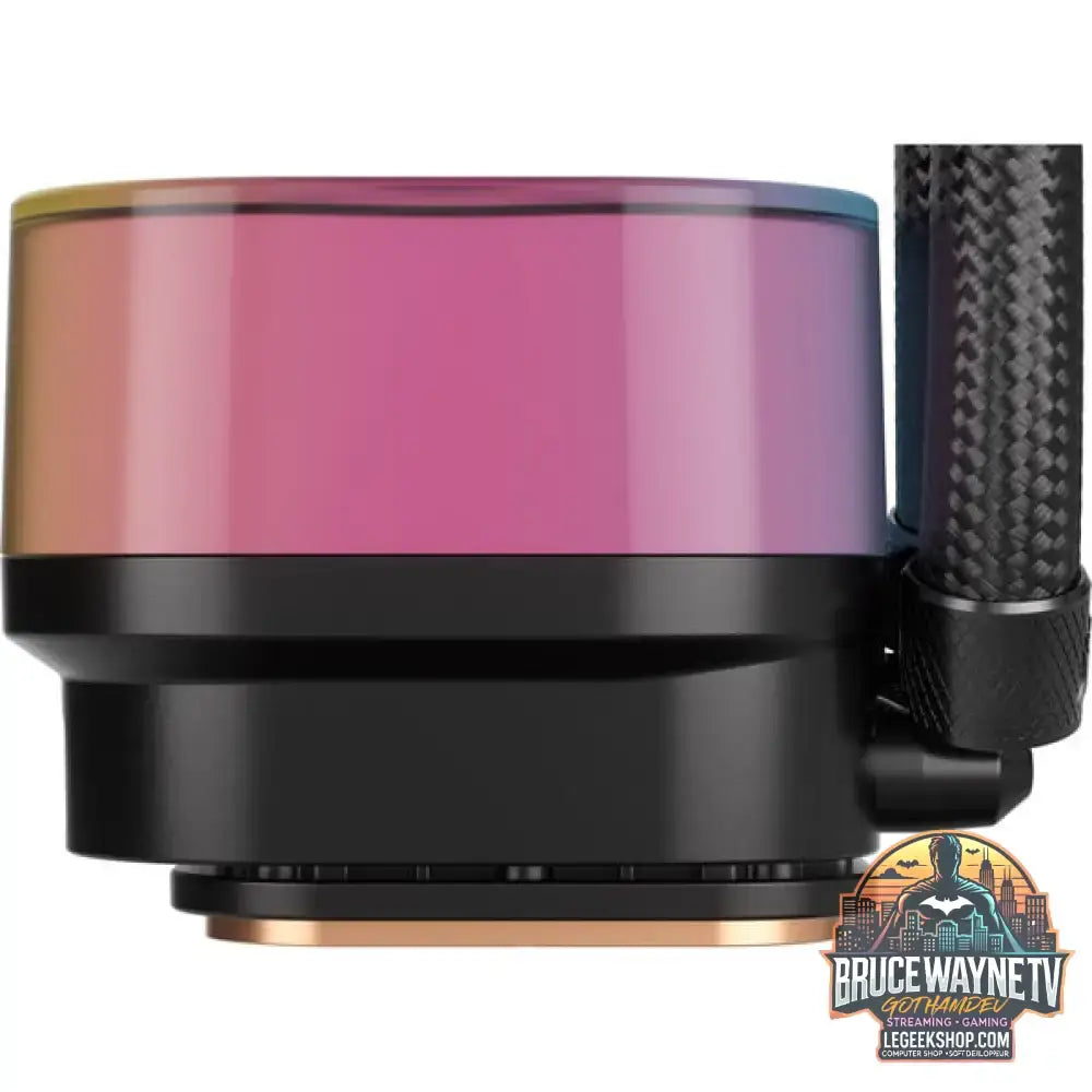 Corsair iCUE LINK H100i RGB, Wasserkühlung schwarz - Corsair - vue 5