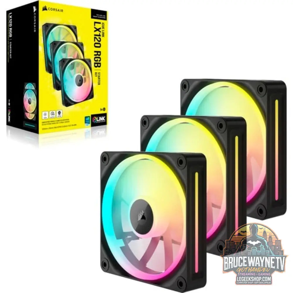 Corsair iCUE LINK LX120 RGB, Gehäuselüfter - Corsair - vue 5