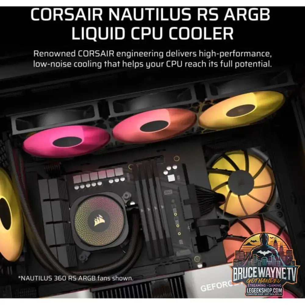 Corsair NAUTILUS 240 RS ARGB, Wasserkühlung schwarz - Corsair - vue 10