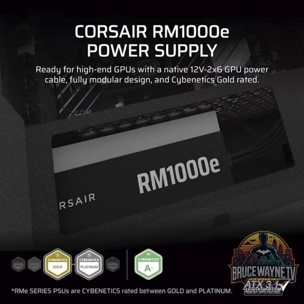 Corsair RM1000e, alimentation PC - Corsair - vue 5