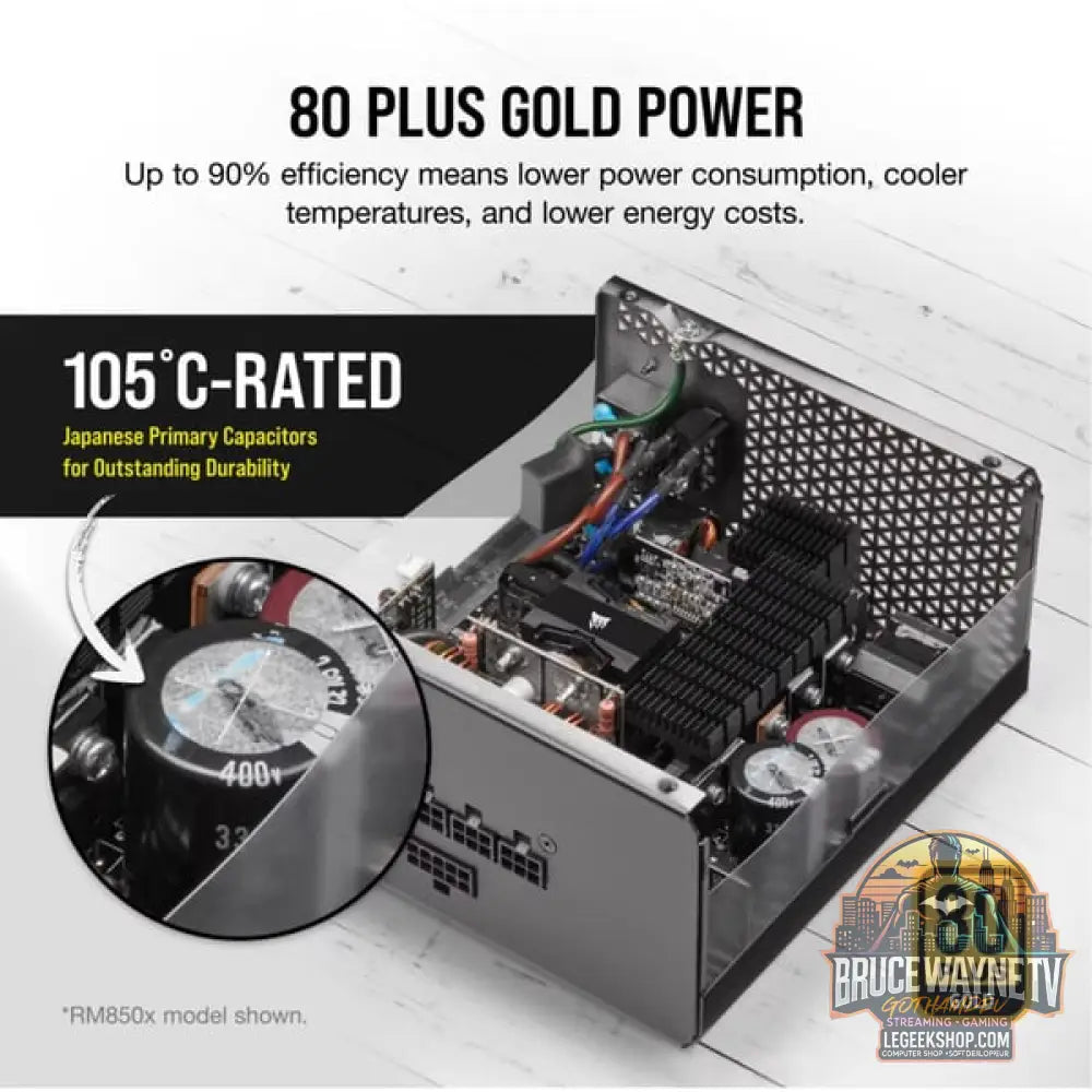 Corsair RM1000X (2021) 1000 W, alimentation PC - Corsair - vue 13