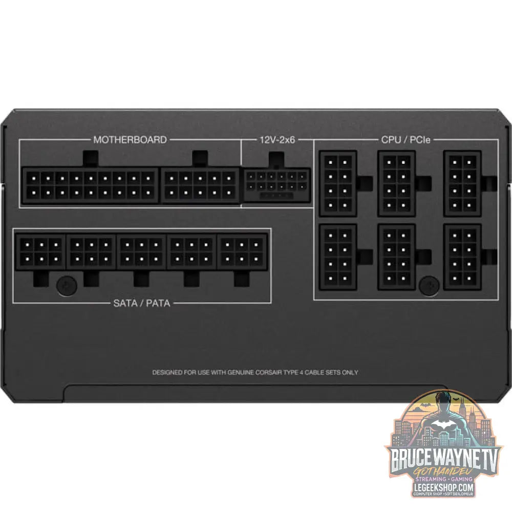 Corsair RM1000x (2024), alimentation PC - Corsair - vue 7