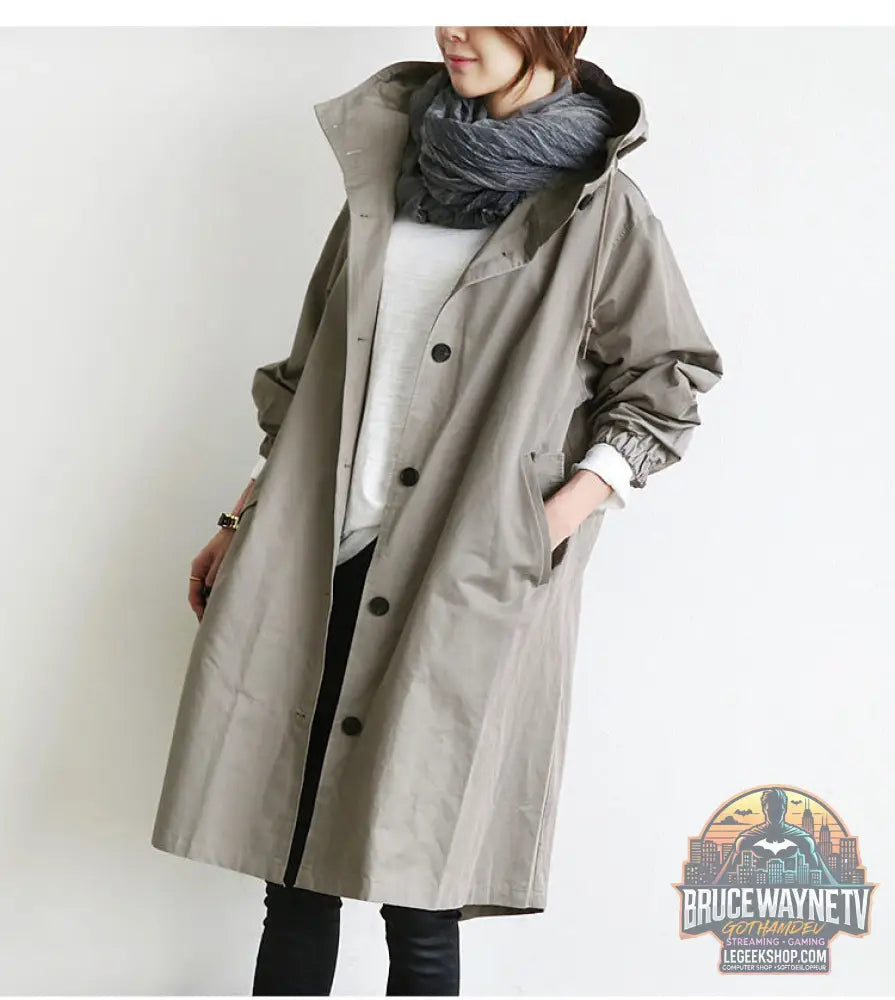 Coupe-Vent Femme Capuche Imperméable Randonnée Camping Outdoor - Veste Femme