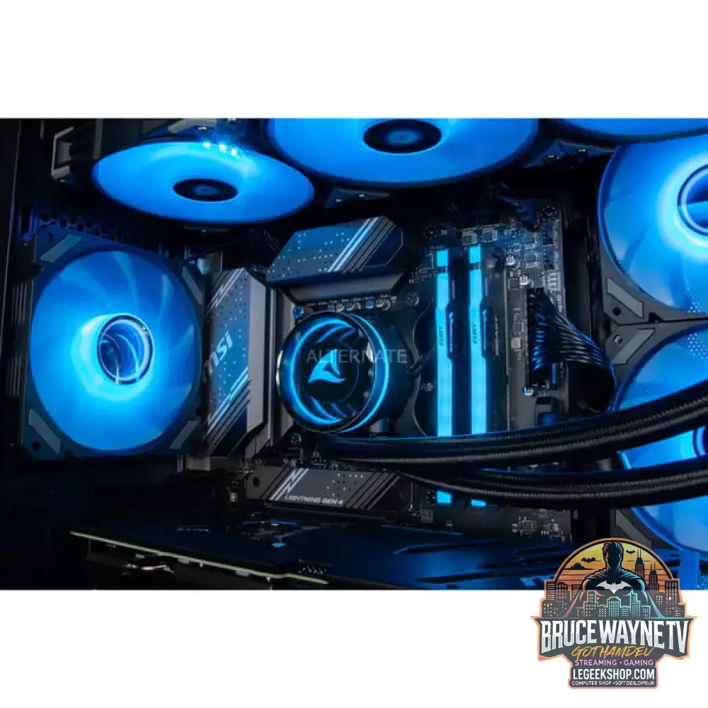 Custom PC Series • Blue Thunder Elements Gaming-PC — vue 4