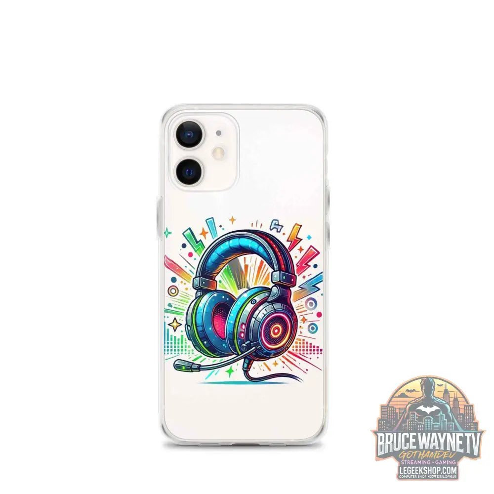 Coque iPhone® Design Gamer Casque Coloré - Legeekshop - Legeekshop
