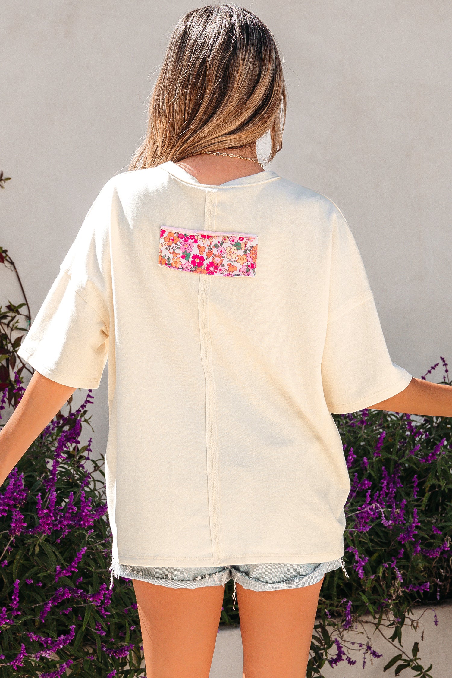 Jet Stream Floral Patched — Tops/Tops & Tees, vue 2, LeGeekShop