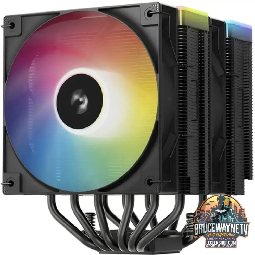DeepCool AG620 BK ARGB V2, CPU-Kühler schwarz, 120 mm - DeepCool - vue 3