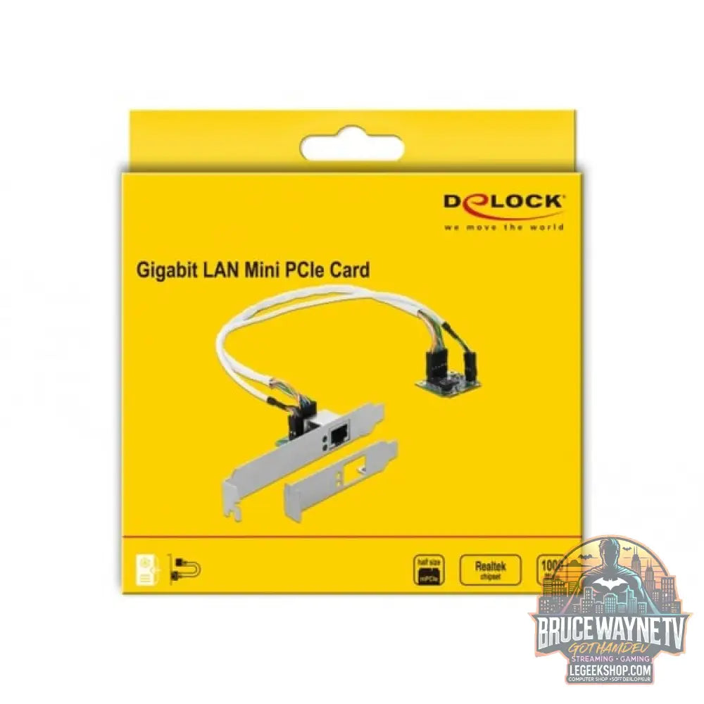 DeLOCK Mini PCIe I/O PCIe half size 1 x Gigabit LAN Low Profile, adaptateur réseau - DeLOCK - vue 2