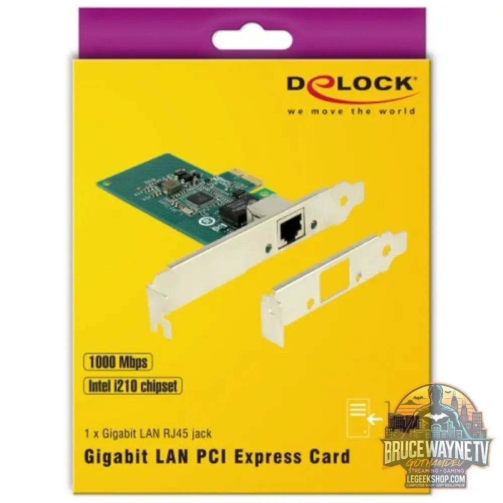 DeLOCK PCIe > 1 x Gigabit LAN, adaptateur réseau - DeLOCK