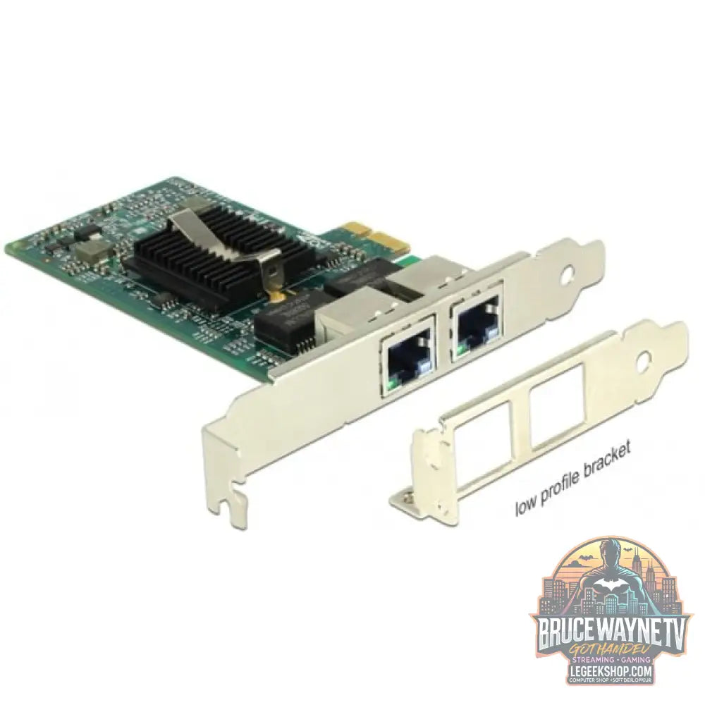 DeLOCK PCIe > 2 x Gigabit LAN, adaptateur réseau - DeLOCK - vue 2