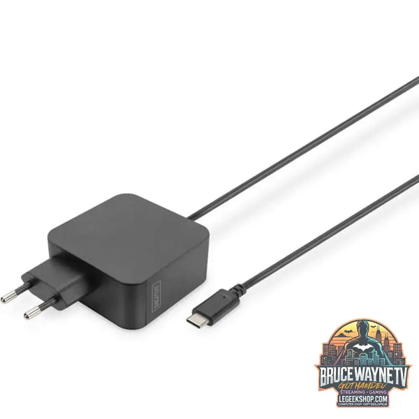 Digitus Notebook Ladegerät DA-10071, USB-C, 65 Watt schwarz, PD 3.0, Kabellänge 1,20 Meter - Digitus