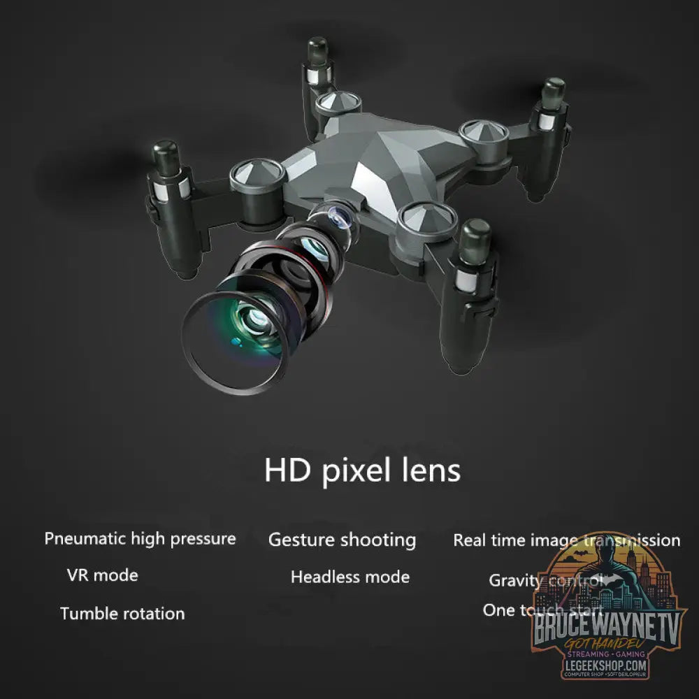 Drone Enfant Mini Pliable Caméra Télécommande Jouet Volant - Drone Jouet