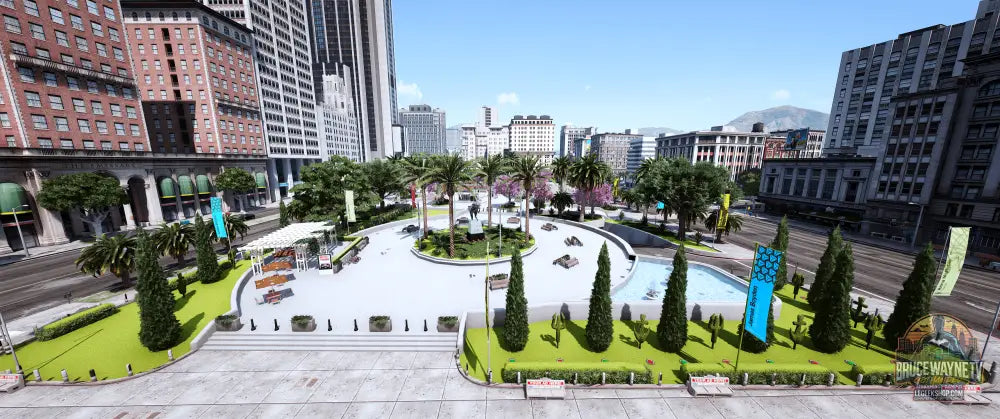 Place des Cubes Fleuri | Mapping FiveM — mod fivem, vue 2, LeGeekShop