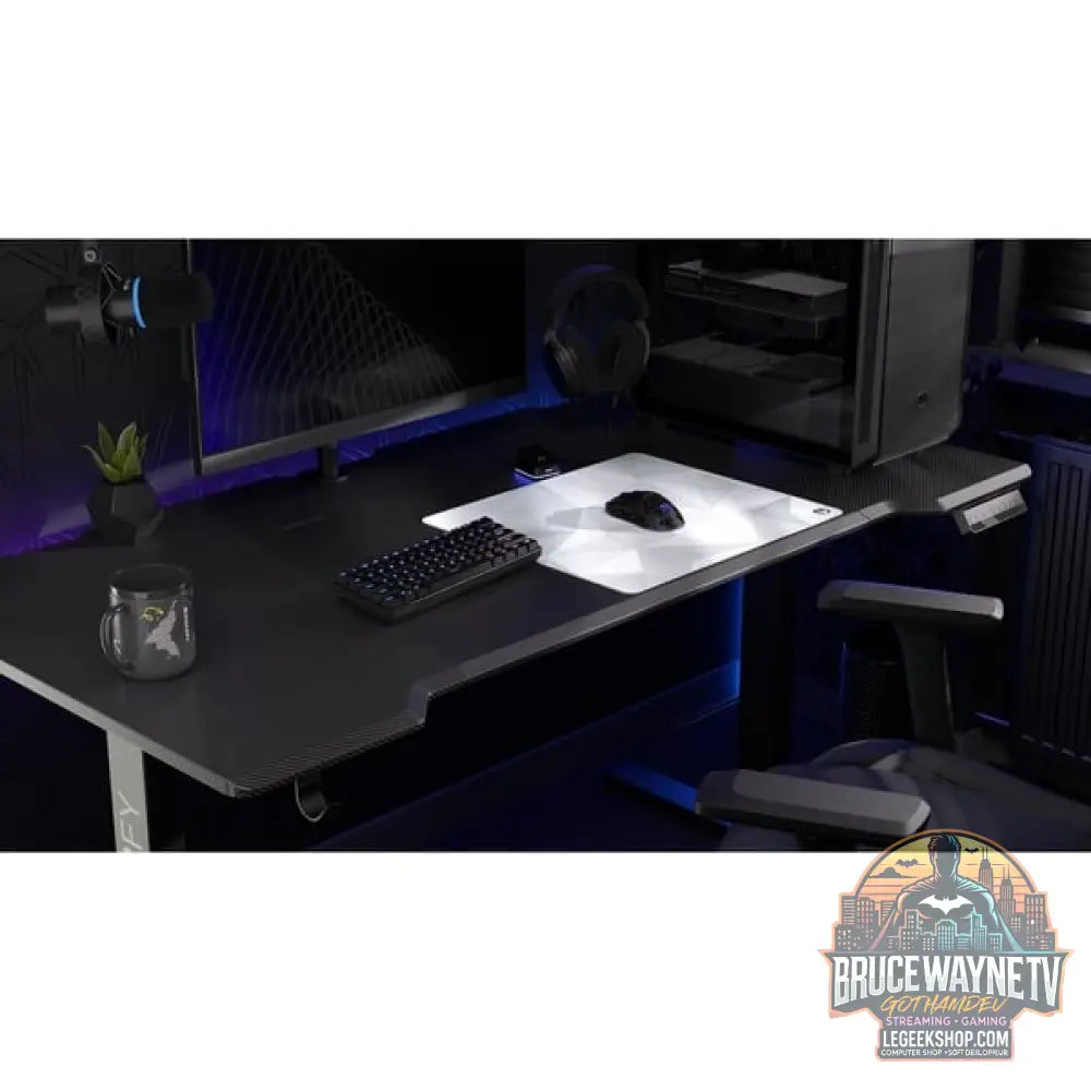 ENDORFY Crystal Onyx White L, tapis de souris gaming blanc/gris - ENDORFY - vue 2