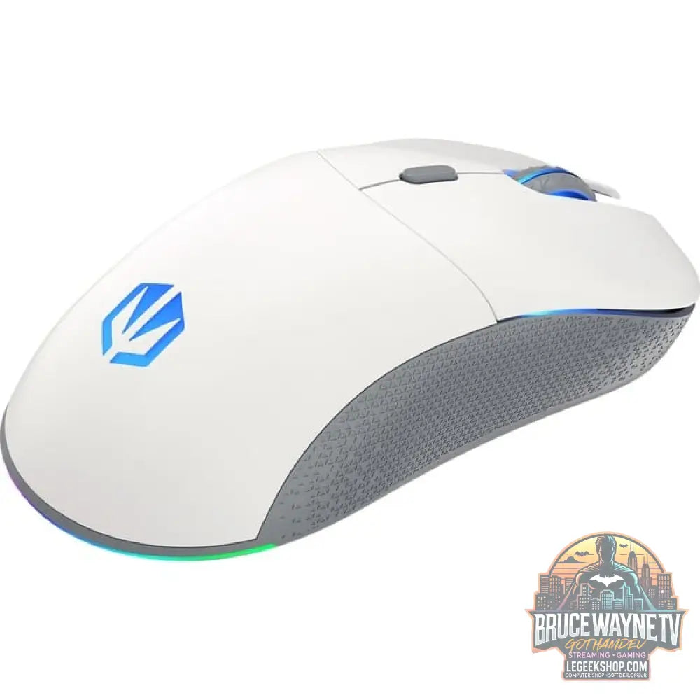 ENDORFY Gem Plus Wireless Onyx White, souris gaming blanc/gris - ENDORFY - vue 3