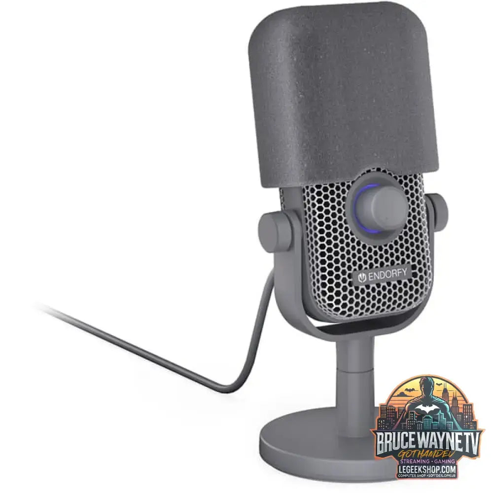 ENDORFY Solum Voice S Alt Gray, microphone gris foncé, USB-C, éclairage RGB - ENDORFY - vue 2