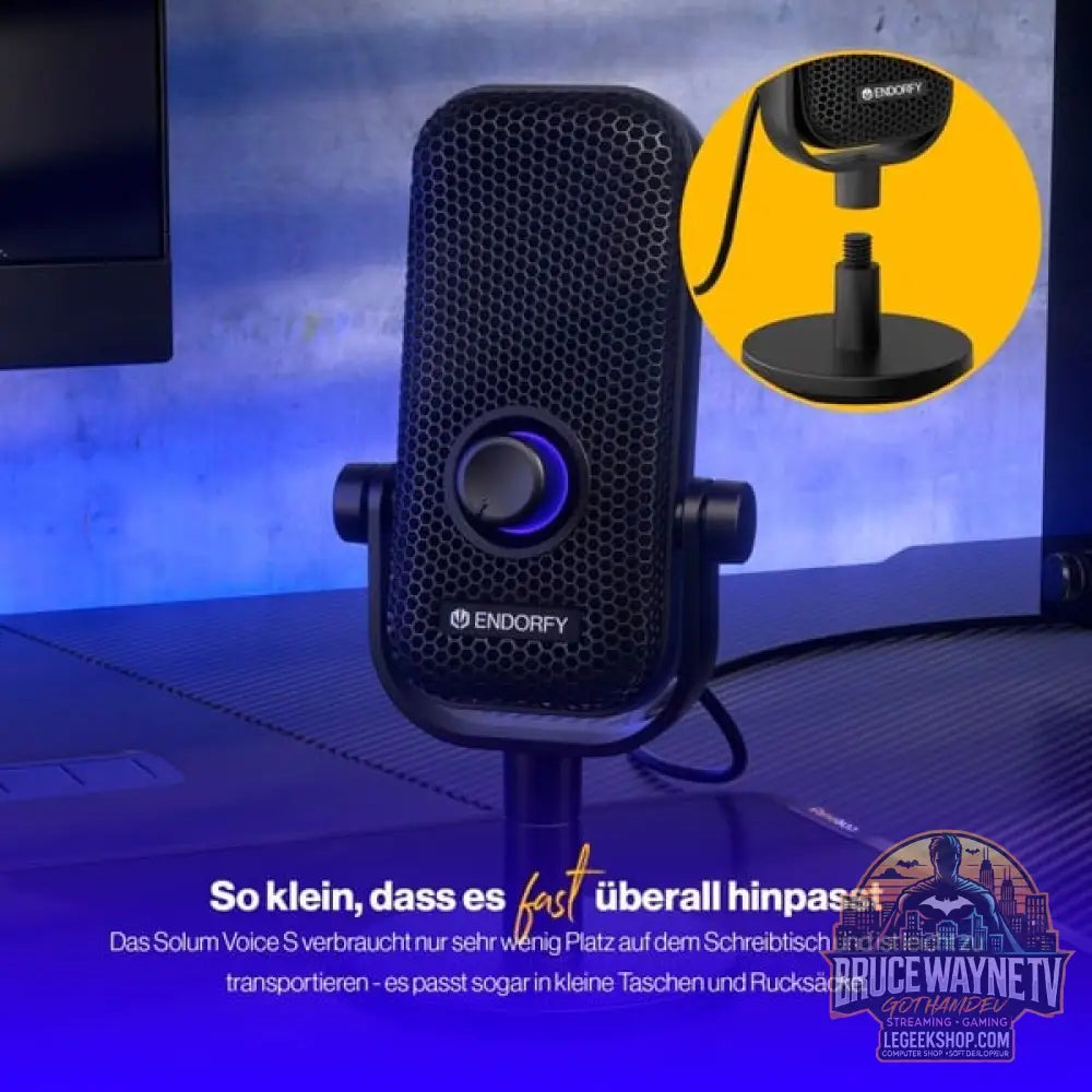 ENDORFY Solum Voice S, microphone noir, USB-C - ENDORFY - vue 13