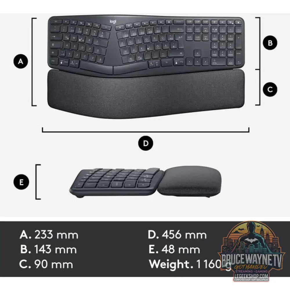 ERGO K860 - Logitech - vue 12
