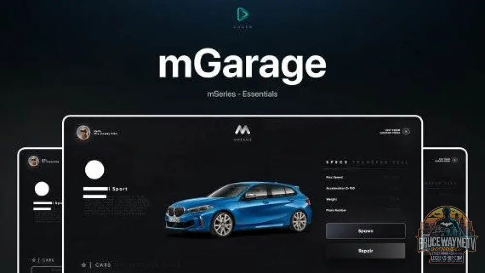 🔧 Codem Garage Script — script garage, photo principale LeGeekShop