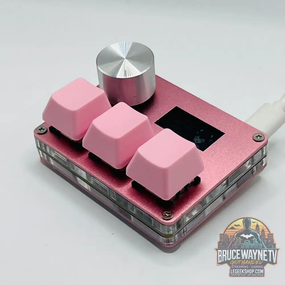🎮 Mini Clavier Mécanique SayoDevice – Switchs Magnétiques Roses | Écran IPS & Ultra-Réactivité - Legeekshop