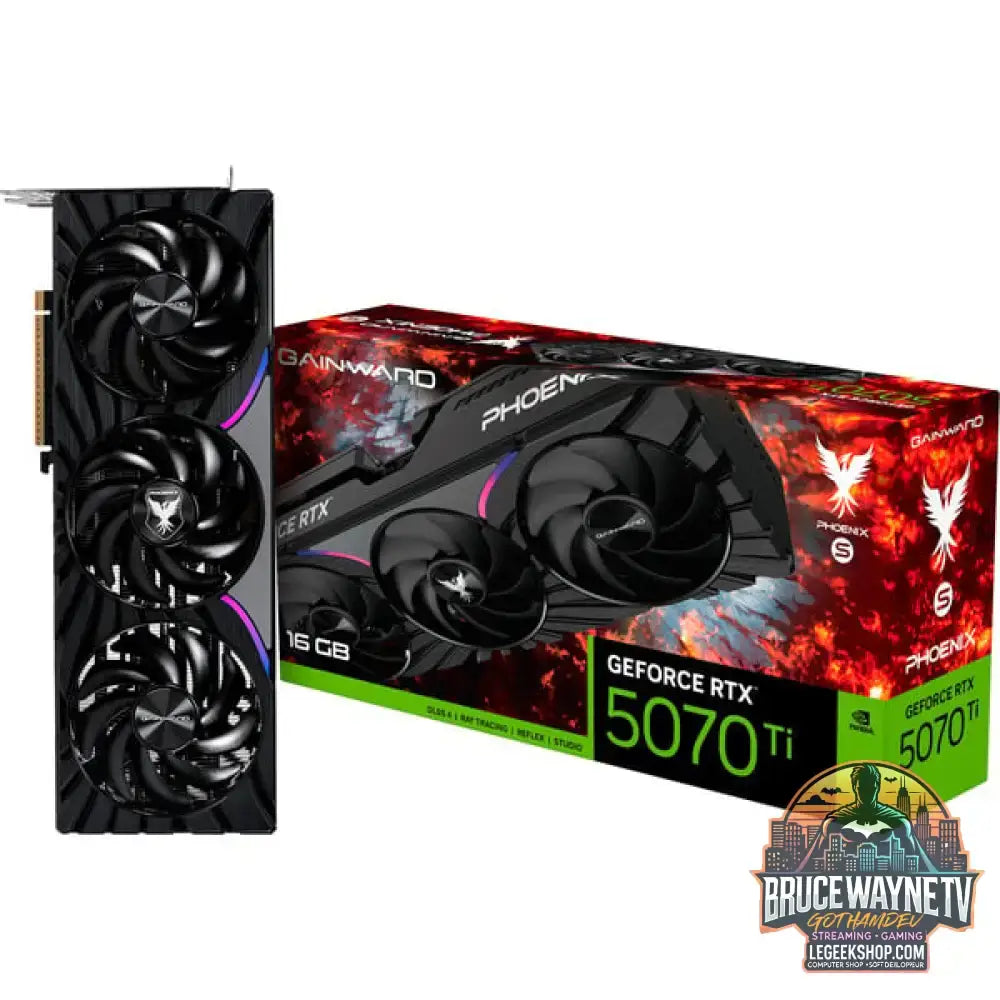 Gainward GeForce RTX 5070 Ti Phoenix-S, carte graphique DLSS 4, 3x DisplayPort, 1x HDMI 2.1 - Gainward