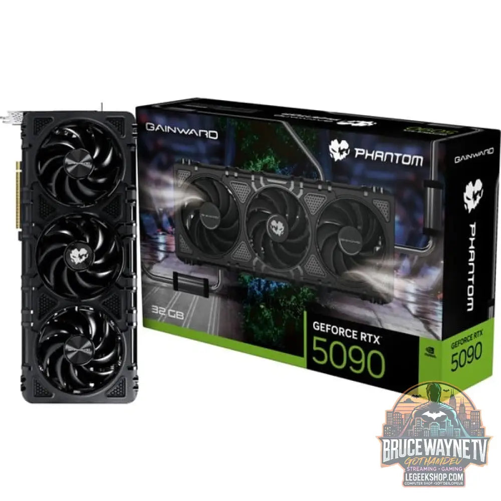 Gainward GeForce RTX 5090 Phantom, carte graphique DLSS 4, 3x DisplayPort, 1x HDMI 2.1 - Gainward
