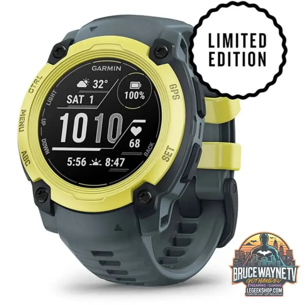 Garmin Instinct E, Smartwatch dunkelgrau/limette, 40 mm, Silikon-Armband - Garmin - vue 10
