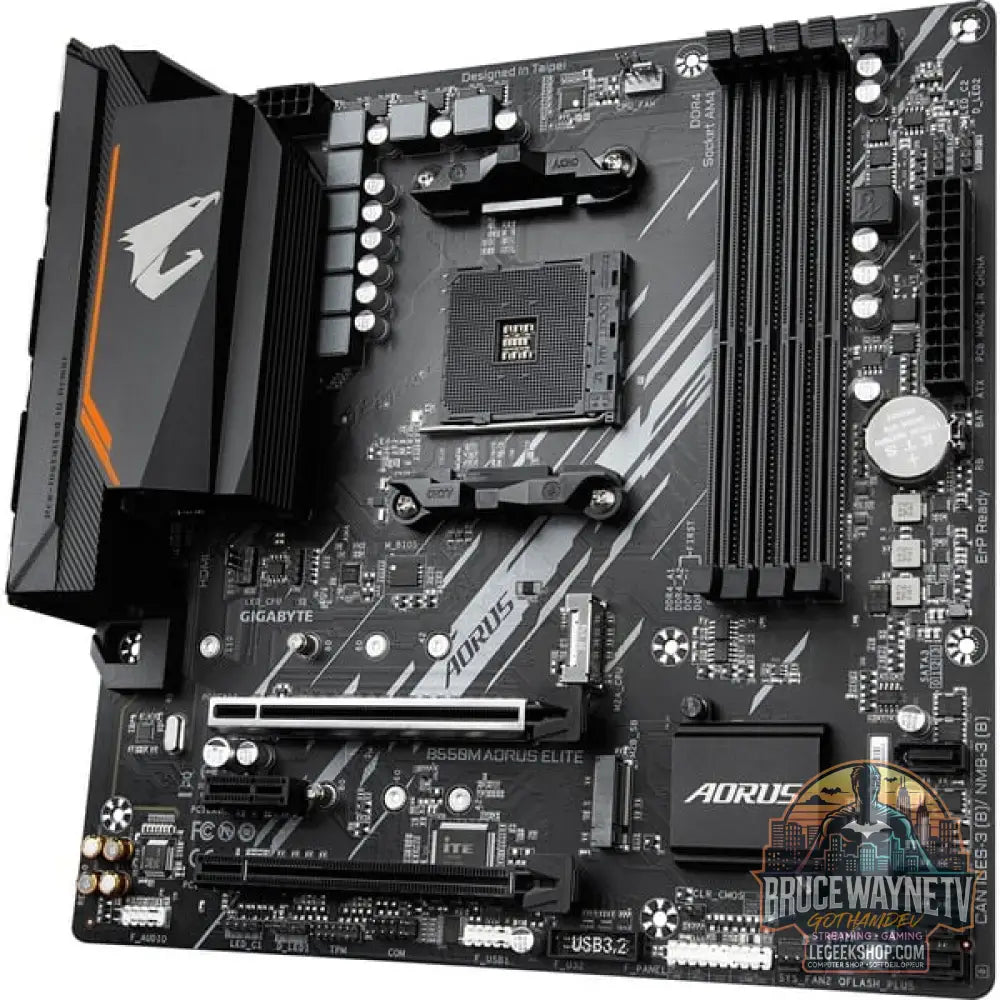 GIGABYTE B550M AORUS ELITE, carte mère - GIGABYTE - vue 4