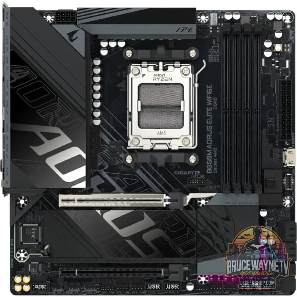 GIGABYTE B850M AORUS ELITE WIFI6E, carte mère - GIGABYTE - vue 3