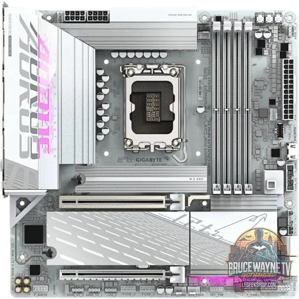 GIGABYTE B860M AORUS ELITE WIFI6E ICE, carte mère - GIGABYTE - vue 3