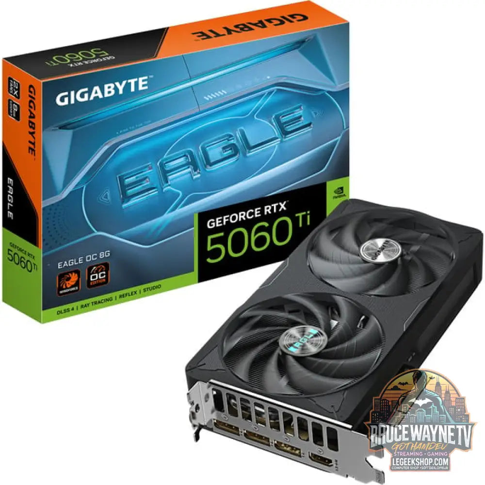 GIGABYTE GeForce RTX 5060 Ti EAGLE OC 8G, carte graphique DLSS 4, 3x DisplayPort, 1x HDMI 2.1 - GIGABYTE