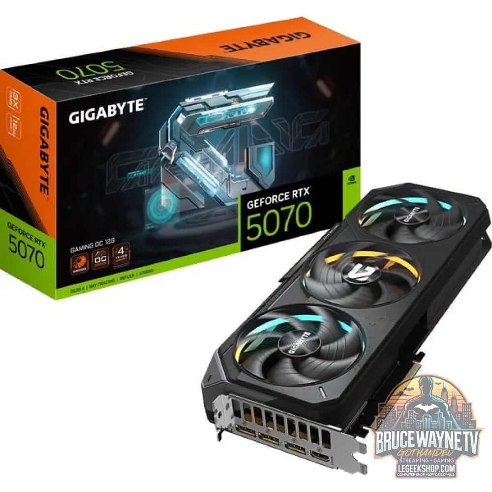 GIGABYTE GeForce RTX 5070 Gaming OC, carte graphique DLSS 4, 3x DisplayPort, 1x HDMI 2.1 - GIGABYTE
