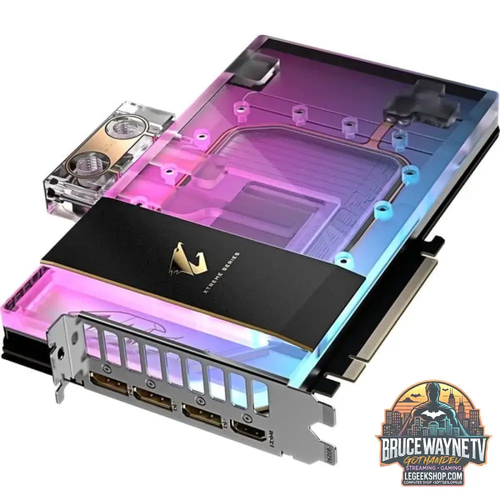 GIGABYTE GeForce RTX 5090 AORUS XTREME WATERFORCE WB 32G, carte graphique DLSS 4, 3x DisplayPort, 1x HDMI 2.1 - GIGABYTE - vue 4
