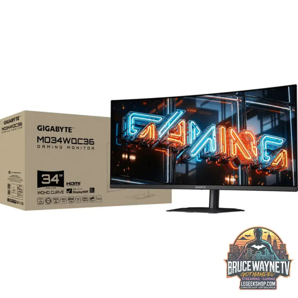 GIGABYTE MO34WQC36 QD-OLED 34" QHD/WQHD QD-OLED 360 Hz - GIGABYTE - vue 9