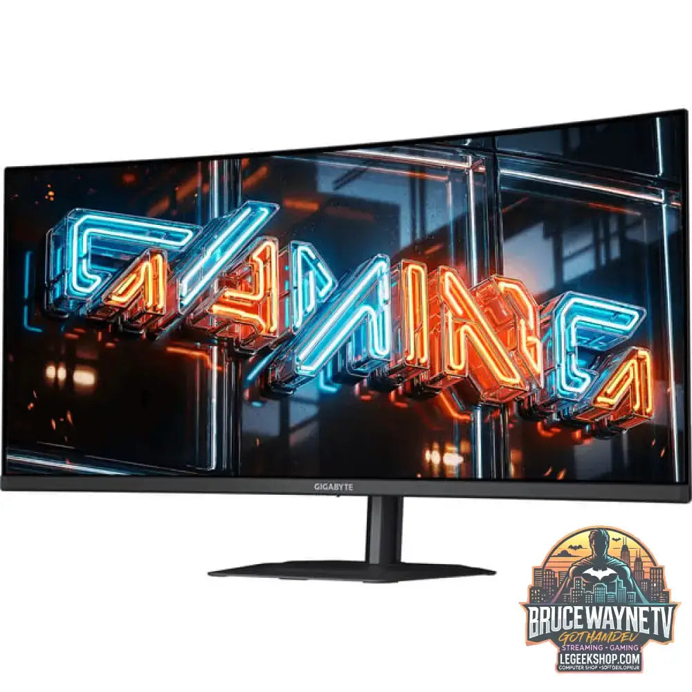 GIGABYTE MO34WQC36 QD-OLED 34" QHD/WQHD QD-OLED 360 Hz - GIGABYTE - vue 3