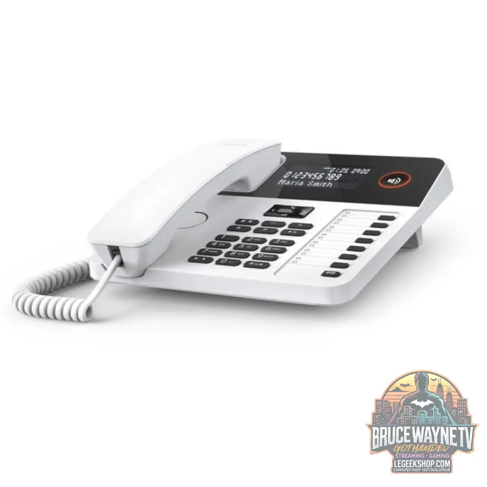 Gigaset DESK 600, analoges Telefon blanc - Gigaset - vue 3