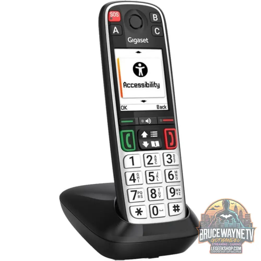 Gigaset EASY 500, analoges Telefon (noir/argent) - Gigaset