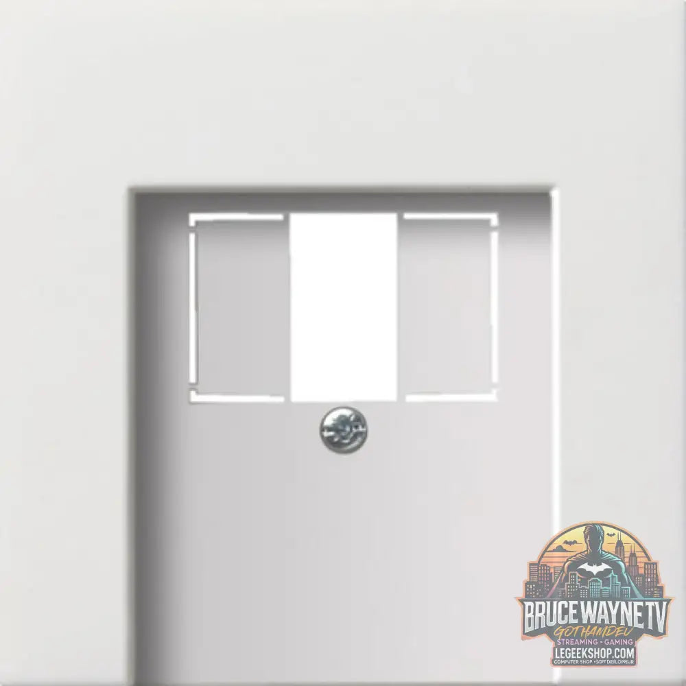 Gira Zentralplatte Telefon Anschluss Einheit Abdeckung sans Beschriftungsfeld blanc, Retail
