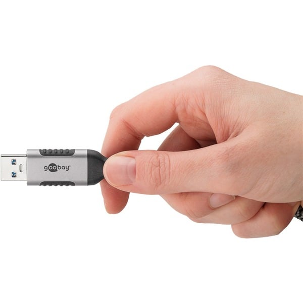 goobay Ethernet-Adapterkabel USB-A 3.2 Gen1 > RJ-45, Slim - goobay - vue 7