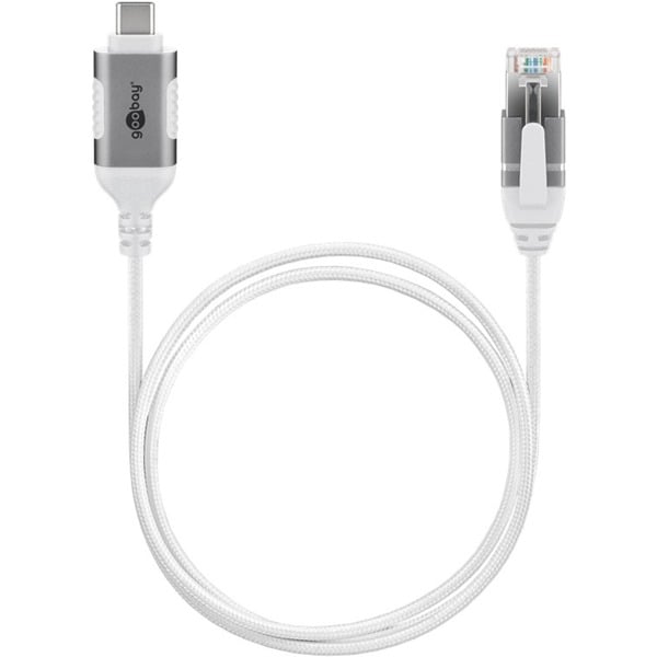 goobay Ethernet-Adapterkabel USB-C 3.2 Gen2 > RJ-45, Slim - goobay - vue 3