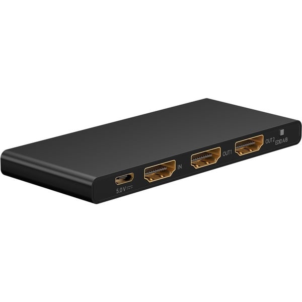 goobay HDMI Splitter 1 auf 2 (4K @ 60Hz) - goobay