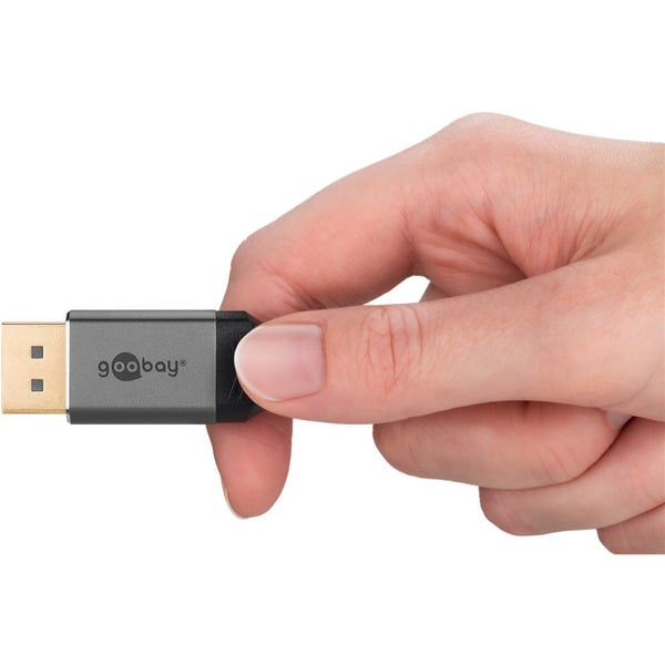 goobay Plus DisplayPort 2.0/2.1 câble, 16K @ 60Hz, 80 Gbit/s - goobay - vue 6