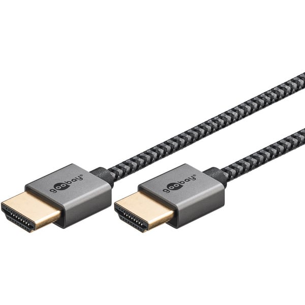 goobay Plus Slim High-Speed-HDMI-câble avec Ethernet, 4K @ 60Hz - goobay - vue 3